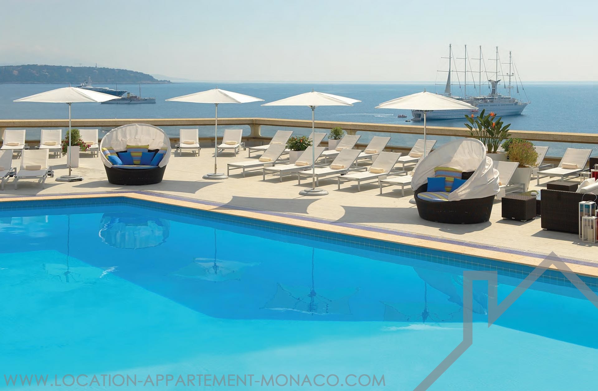 Fairmont Residences Monte Carlo Studio Sea View Apartments for rent