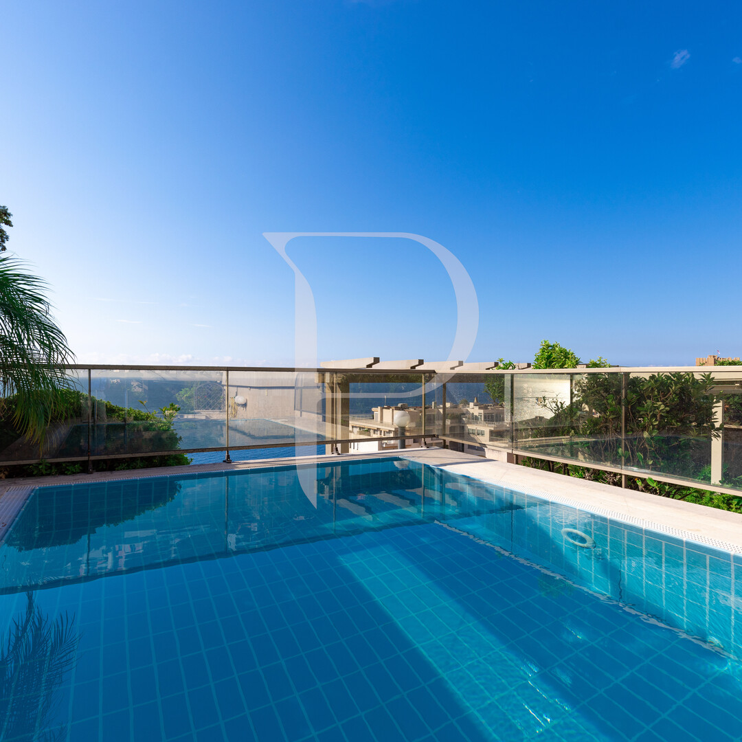 DUPLEX WITH SWIMMING POOL ON THE ROOFTOP - RESIDENCE ‟LE ROC FLEURI‟ - Apartments for rent in Monaco