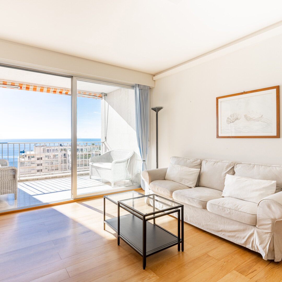 BEAUTIFUL 2 BEDROOMS FURNISHED APARTMENT WITH SEA VIEW - CHATEAU PERIGORD II - Apartments for rent in Monaco