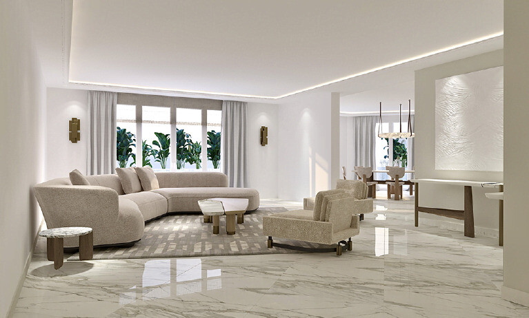 Rental 5-room apartment Monaco Carré d'Or Luxury residence