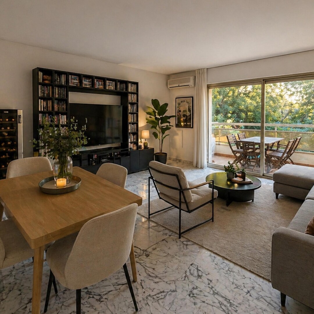 Quiet 2-bedroom apartment | Luxury residence with swimming pool | Jardin Exotique