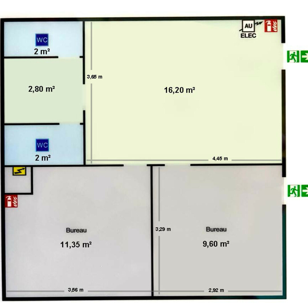 Precarious lease with showcase
